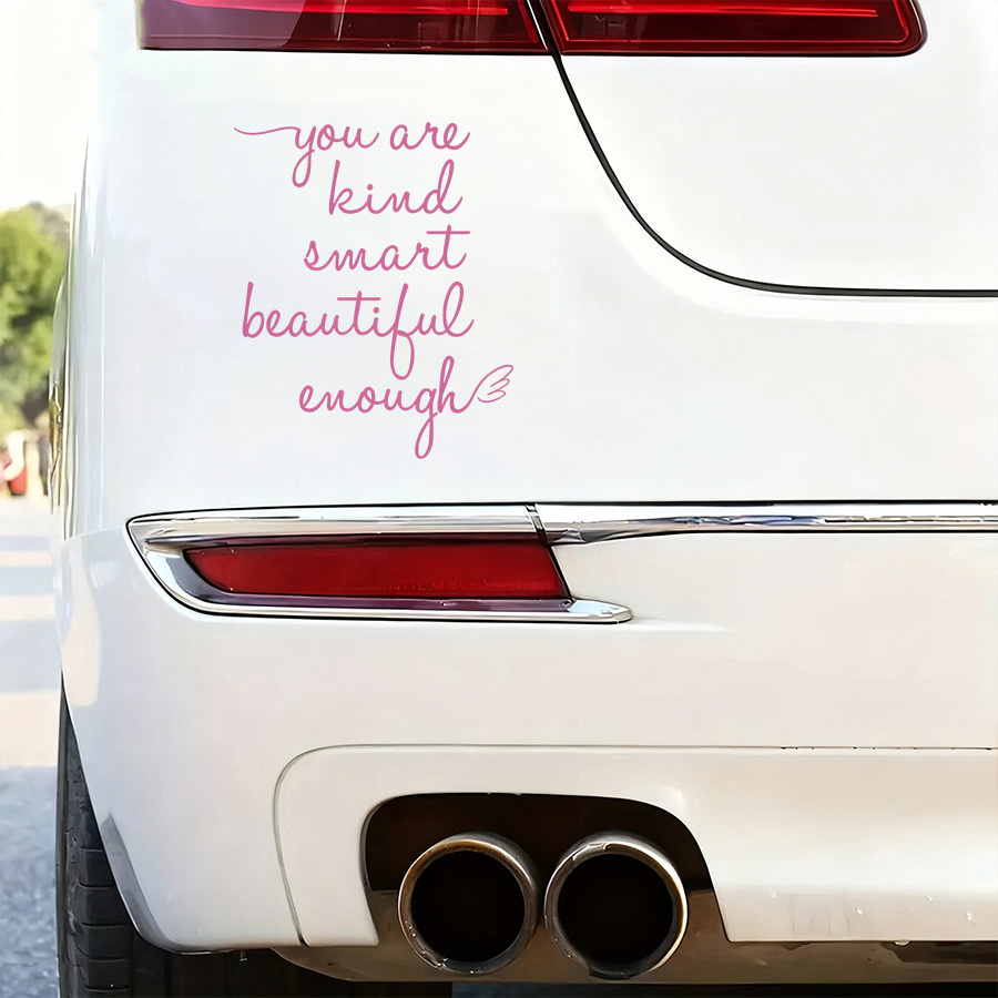 Inspirational Quotes Mirror Stickers, Removable Peel and Stick Decal