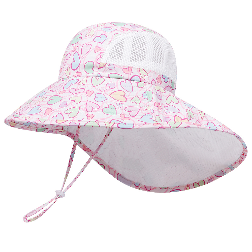 Image of Outdoor Sun Hat - Bucket Hat 3, With Drawstring, Suitable For Occasions - Camping, Beach, Hiking, And Casual Activities, Ideal Holiday Gift For Children, Adjustable Chin Strap