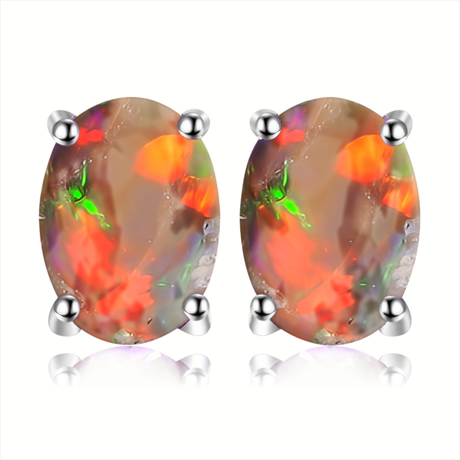 TEMU 2pcs Earrings Colorful Earrings Gem Earrings Unique Earrings Nature Earrings Jewelry Accessories Unique Jewelry Christmas Gifts Valentine Gifts