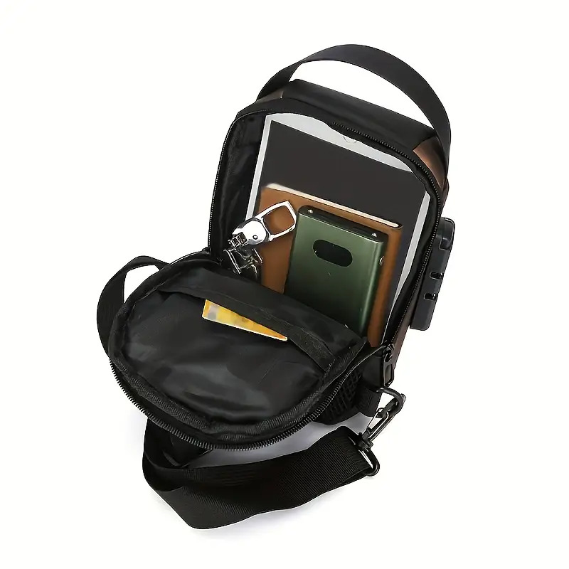 Anti-Theft Motorcycle Backpack with Lock, Convertible Crossbody Bag, Zipper Closure & Anti-Theft Compartment, Adjustable Shoulder Strap - Suitable for Commuting, Travel, Motorcycling - Large/Small Size Options - Men's Secure Motorcycle Crossbody Bag 21 Anti-Theft Motorcycle Backpack with Lock, Convertible Crossbody Bag, Zipper Closure & Anti-Theft Compartment, Adjustable Shoulder Strap - Suitable for Commuting, Travel, Motorcycling - Large/Small Size Options - Men's Secure Motorcycle Crossbody Bag