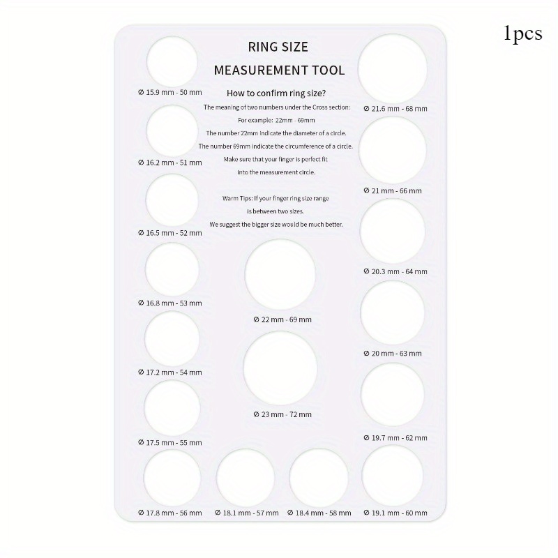 Conversion Chart 52mm Circumference Ring Size European Ring