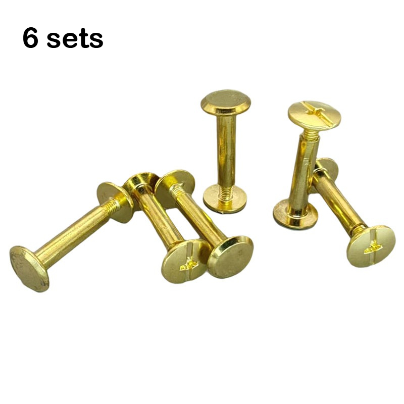 TEMU 6pcs Phillips Screw And Nut Set - Suitable For Diy Tools, Furniture, Luggage Repair, Binding Screws, Decoration, And Assembly Hardware Fasteners
