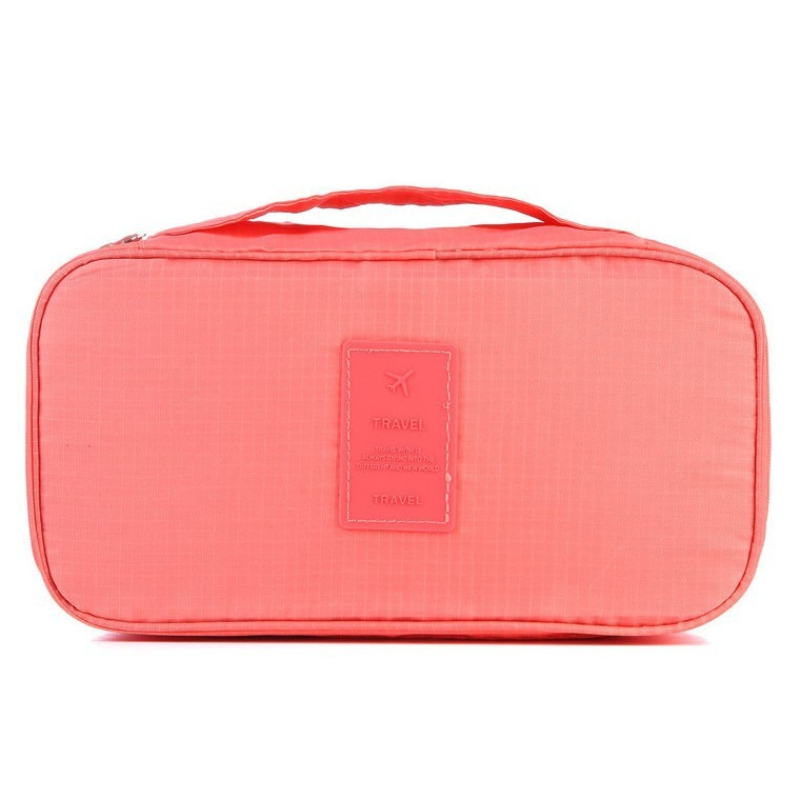 TEMU 1pc Portable Travel Underwear Organizer Bag - Foldable Storage Pouch, Perfect For Bras, Underwear, And More: Ideal For Trips & Business Travel,