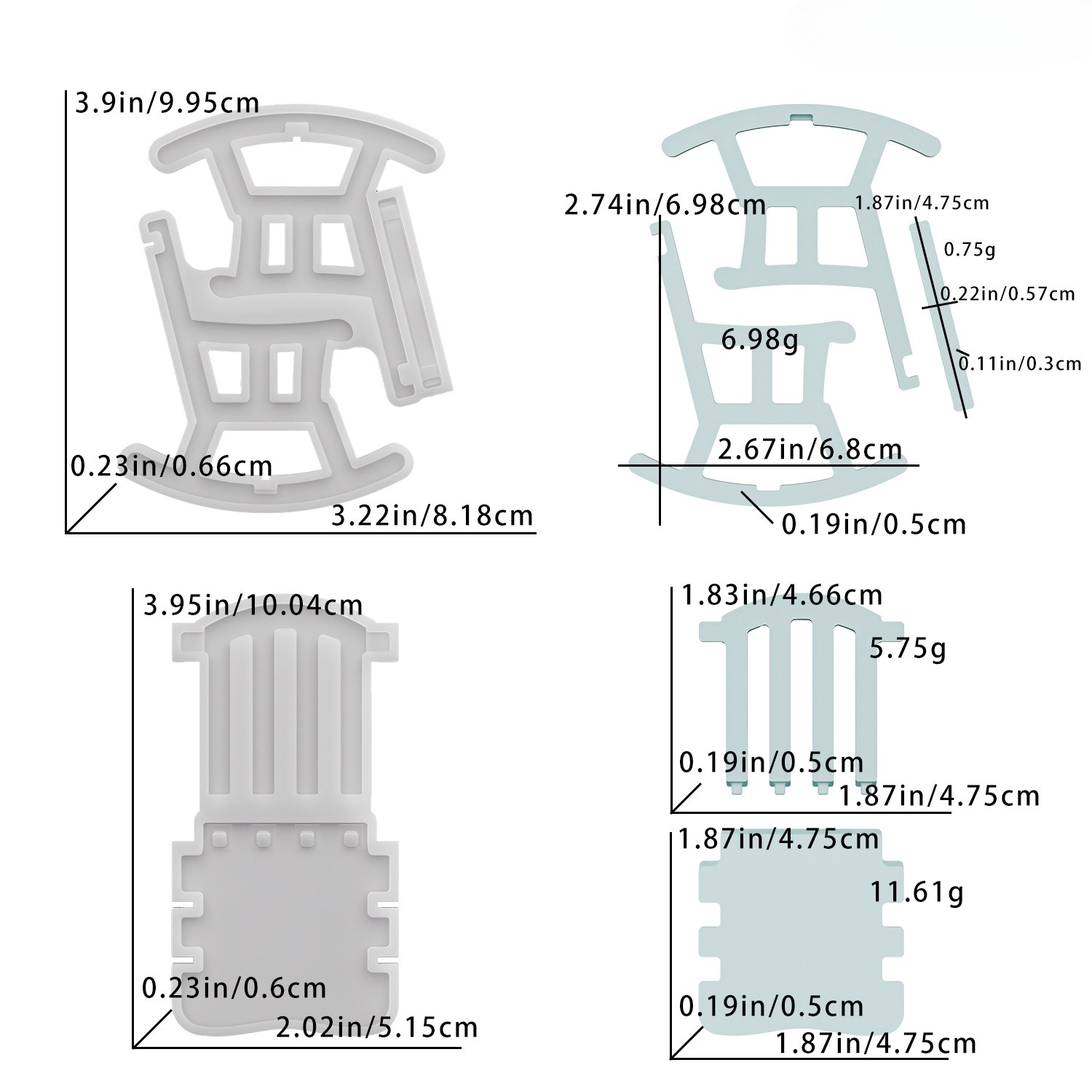Image of Resin Silicone Mold Chair Ornament, Silicone Mold, European Wooden Retro Rocking Chair, Gypsum Silicone Mold, Handcrafted, Resin Liquid Mold