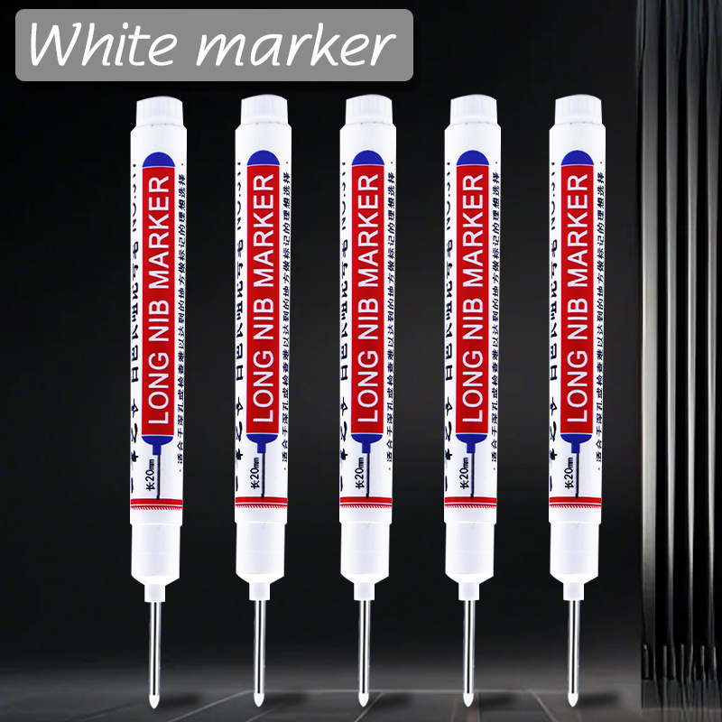 White Fine Tip Markers for Quick Drying and Non-Fading Art