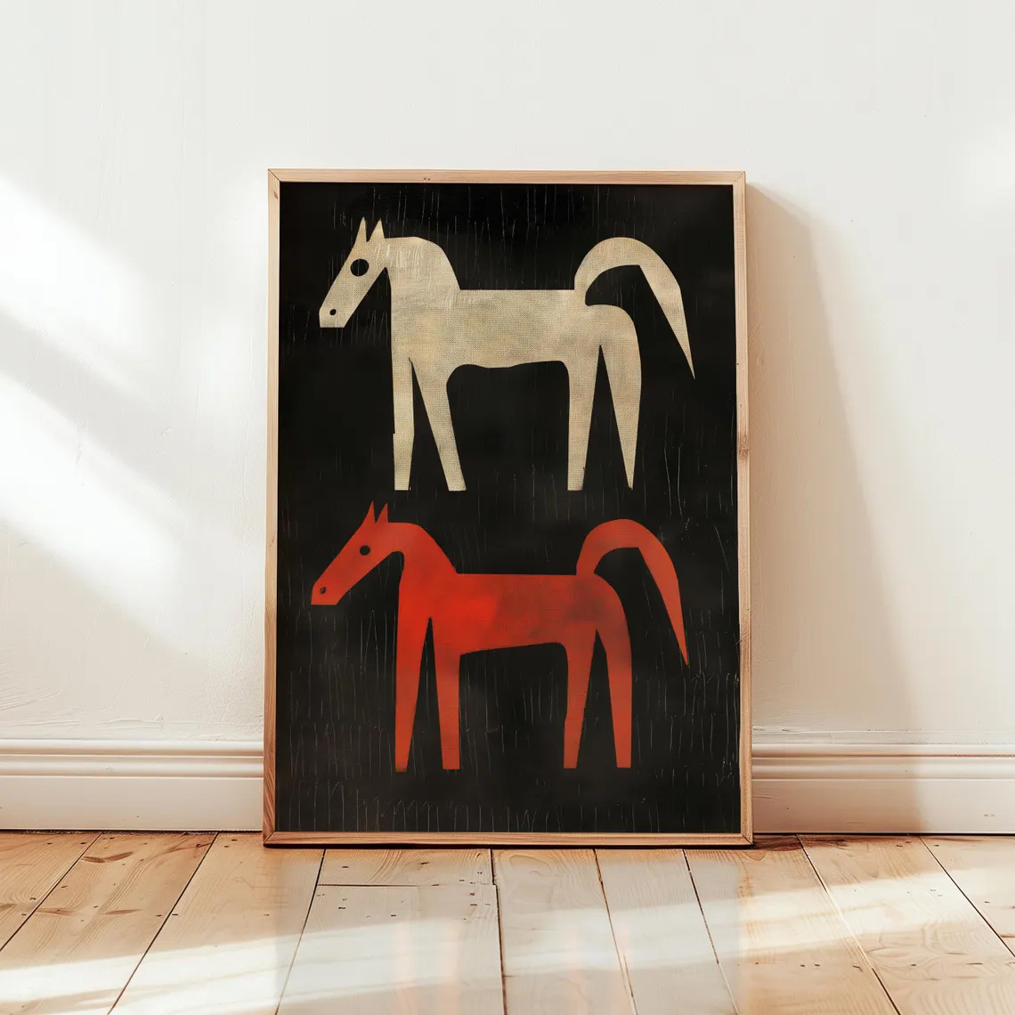 TEMU 2d Flat, 2d Flat, 1pc Wall Art Featuring An Animal Poster, Designed With A Western Horse Theme. This Print Embodies A Southwestern Style, Making