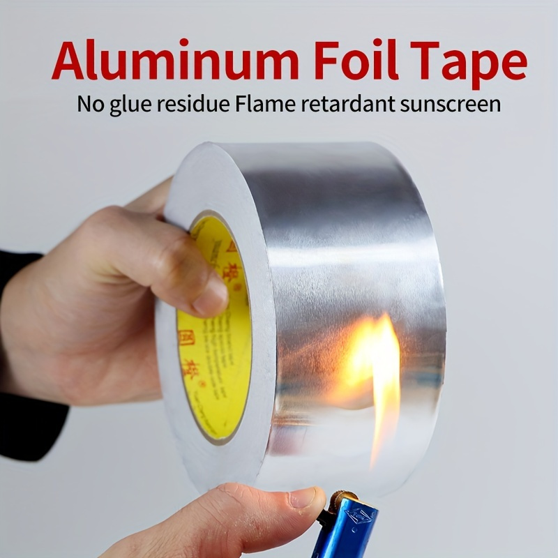 

1 Roll 1.18 Inches 30mm X Length 32.8ft 10m Aluminum Foil Tape, High Adhesive Resistant To Aging, Repair Leak Water Aging, Waterproof And Anti-fouling