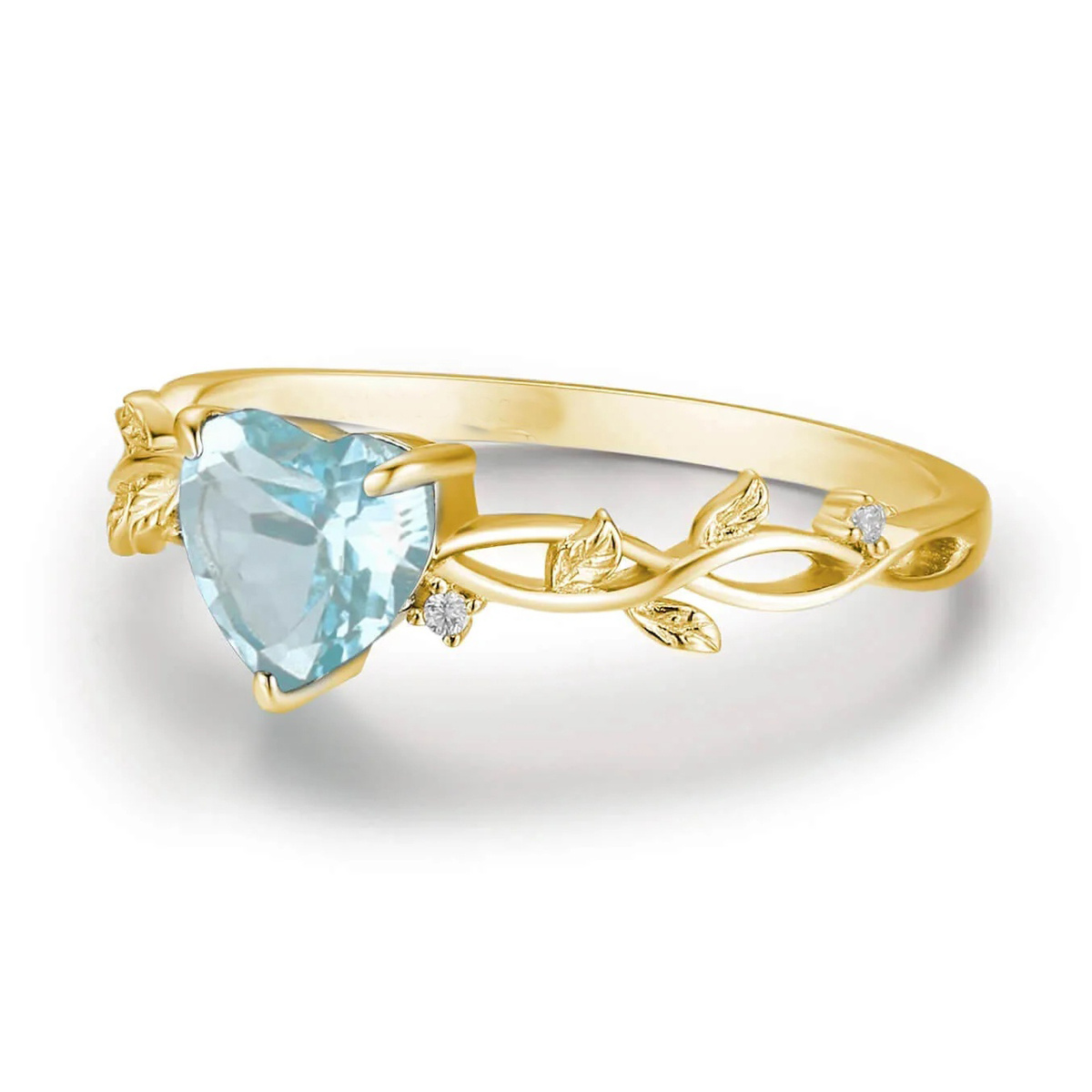 Cubic Zirconia Heart Ring, Perfect for Valentine's Day