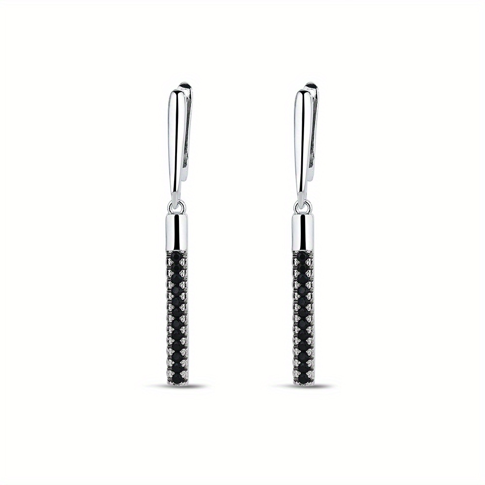 Image of Women's Minimalist Long Drop Earrings - Elegant Everyday & Formal Jewelry, Durable Metallic Finish For Parties, Office, Gifts - Sophisticated Accessories, Cute Earrings