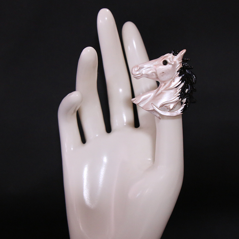 креативная брошь-голова лошади элегантная брошь с животным мотивом украшение аксессуар детали 1