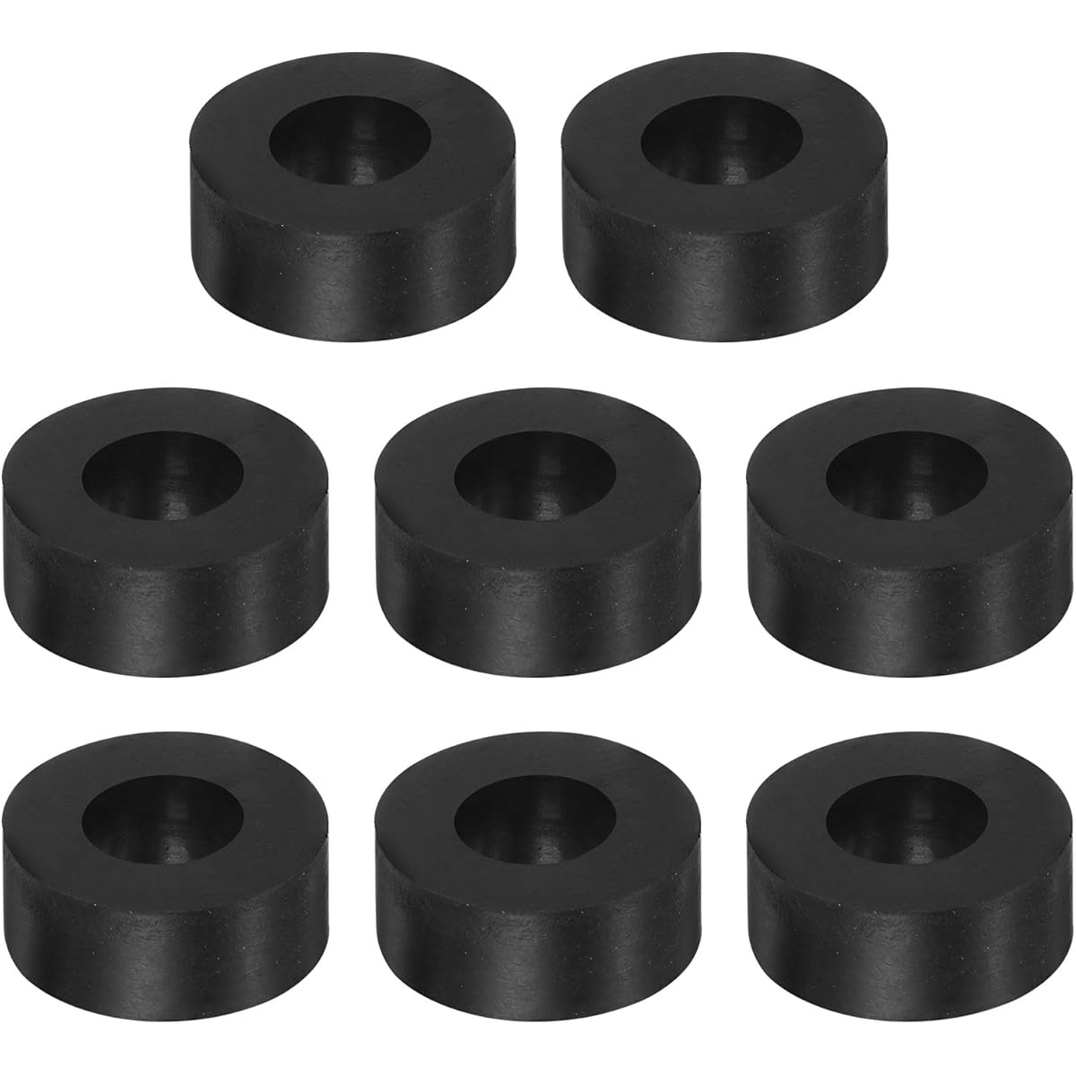 TEMU Rubber Cushioning Pads Designed For Shock Absorption In Air Conditioning, Featuring Thick, Small, Round Black Pads Ideal For Reducing For Noise