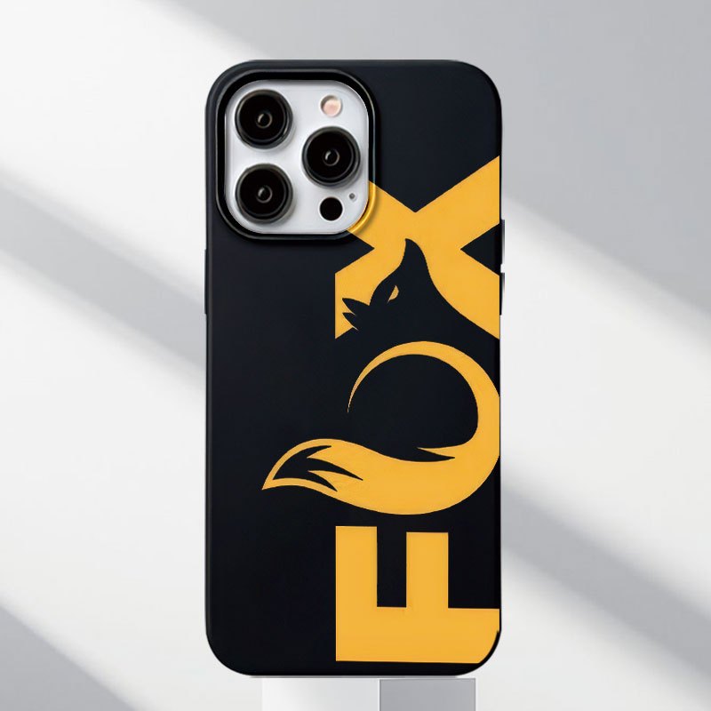 TEMU Phone Case - Fox Fox Pattern Phone Case Shockproof Protective Cover Compatible With Iphone 14 13 12 11 Series