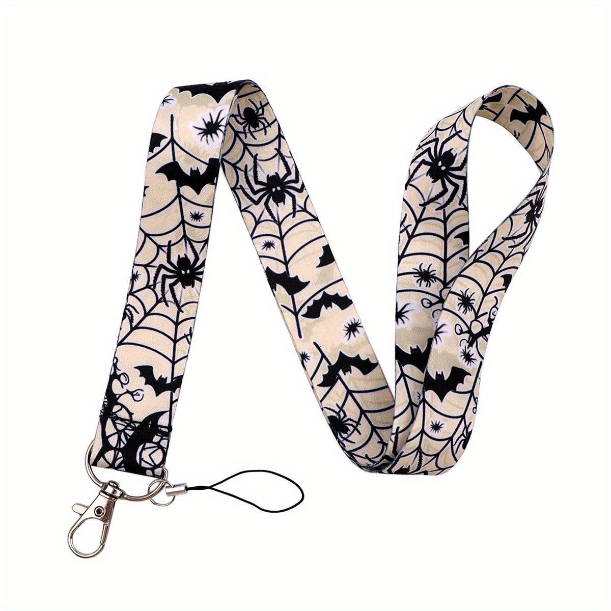 TEMU 1pc Multi-functional Lanyard Keychain With Id Badge Holder & Phone Charm Case - Neck Strap Suitable For Credit Cards, Keys, Badges, Id Holders,