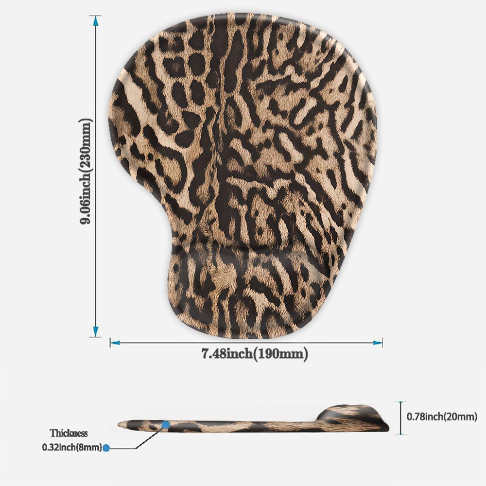 TEMU 1pc, Mouse Pad With Wrist Support, 9.06 X 7.48 Inches, Textured Pattern, Ergonomic Mouse Pad With Wrist Support, Wrist Support, Non-slip Base,