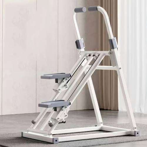 Mini Vertical Climber - 25 Decibel Silent Foldable Stepper, with Height Adjustment And Manual Incline Control, 50.01 Cm Wide Non-Slip Platform And Handrail, Battery- Fitness Equipment