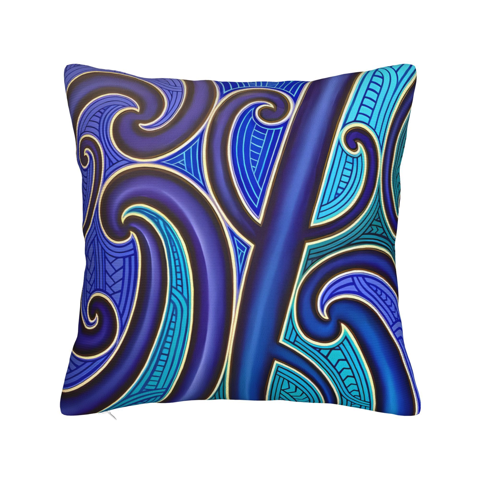 TEMU Maori Pattern Decorative Cushion Cover 2d Print Design Stylish Throw Pillowcase Coussin Covers Sofa Accessory Home Stylists Contemporary Design