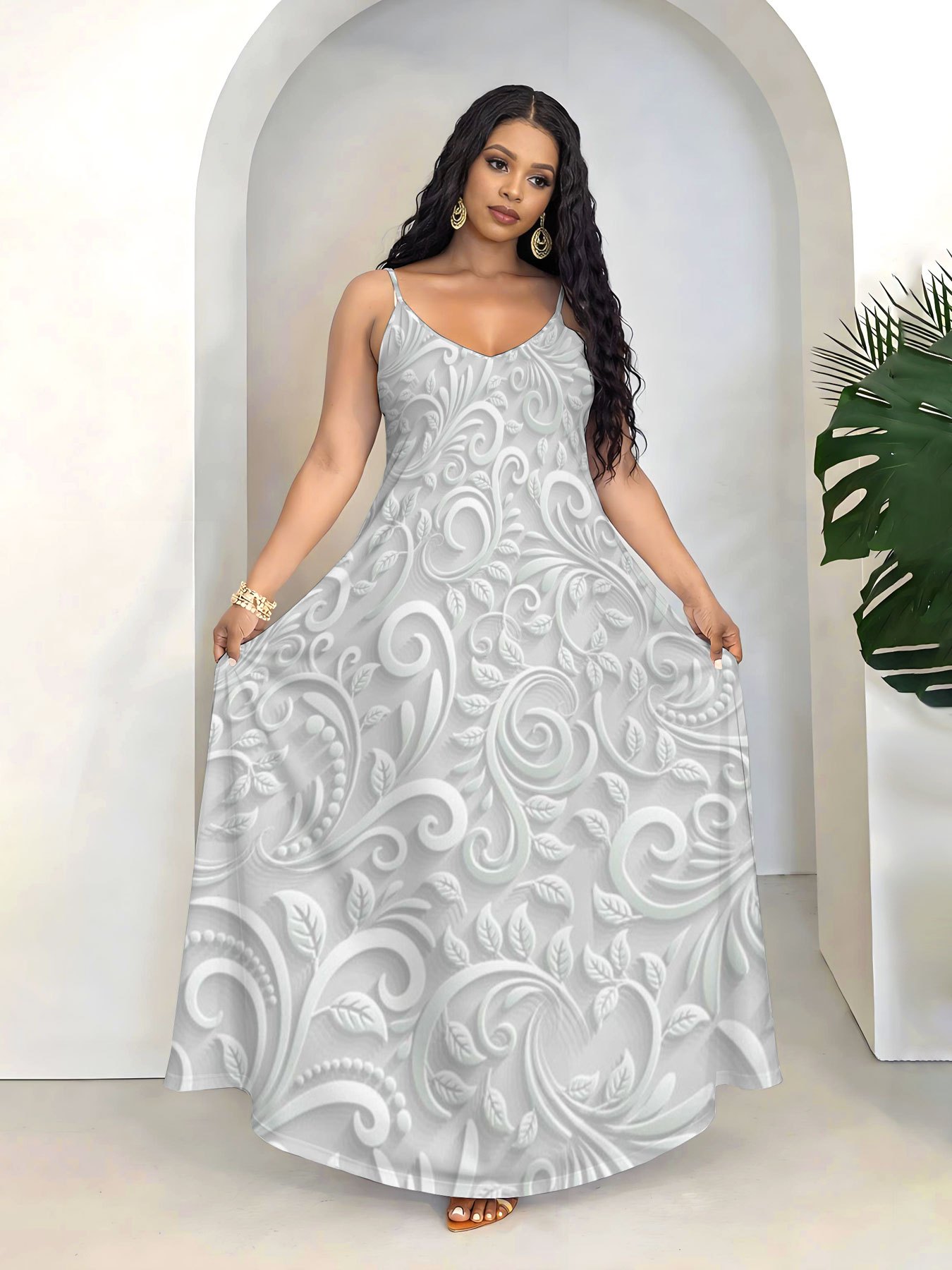 sachin and babi light blue dress Empire Waist Dress main image 1