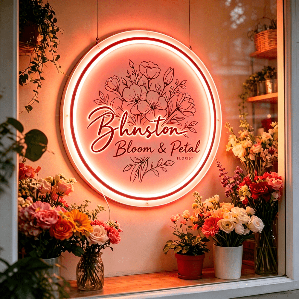 TEMU Halibusol Led Neon Sign Suitable For Shops, Salons, Home Wall Decor - Usb- Adjustable Brightness With, Wall-mounted Decoration For Parties,