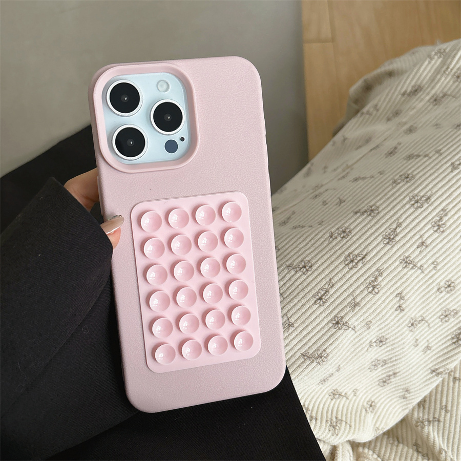 

A Pink Suction Cup Phone Case For Iphone Models 16//16 Pro/16 Pro Max, Plus/15 Pro/15 Pro Max, 14/14 Plus/14 Pro/14 Pro Max, 13/13 Pro/13 Pro Max, 12/12 Pro/12 Pro Max, 11/11 Pro Max, 7/8, X/xs.