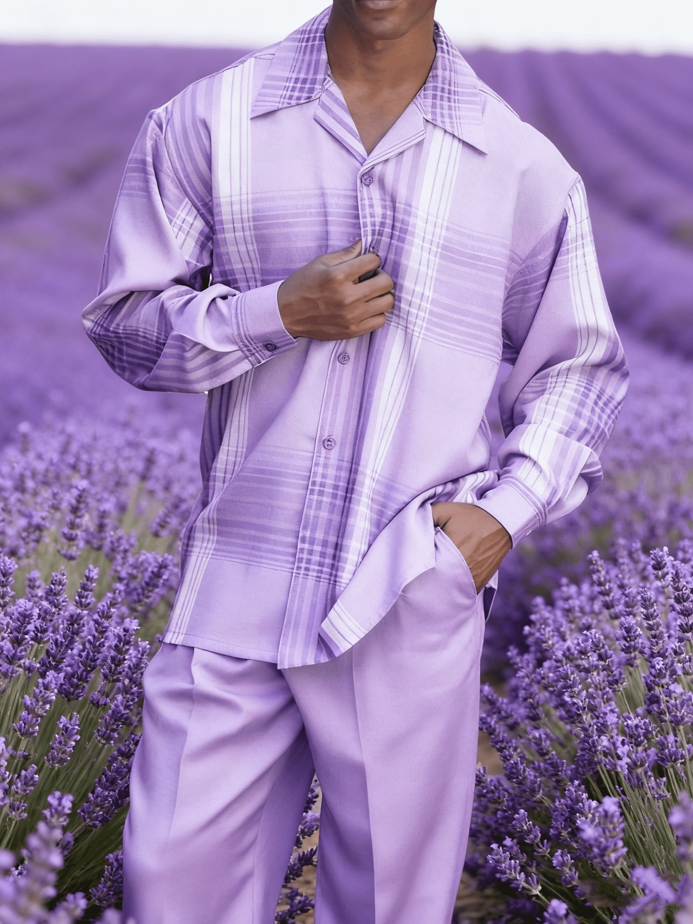 open lace back dress goTIELESS Ultimate Dress Shirt (Lavender)