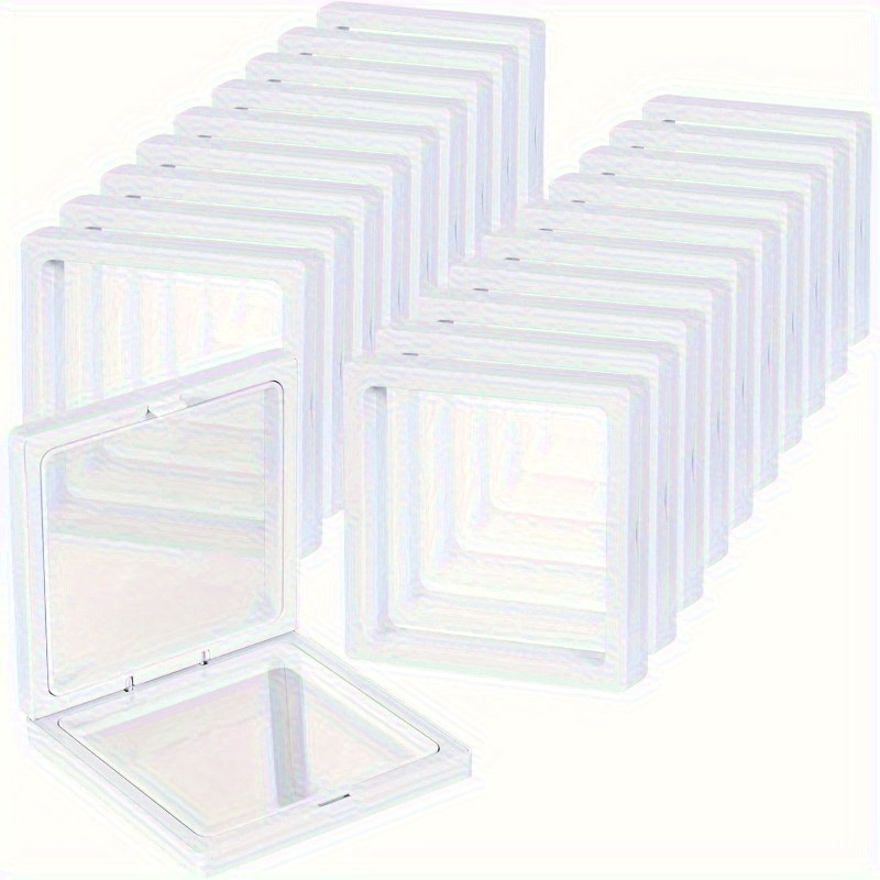 TEMU Vintage Jewelry Organizer Box - Window With Closure, Durable Plastic Construction - Necklace & Bracelet Storage Case For Home, Travel, Or Gift -