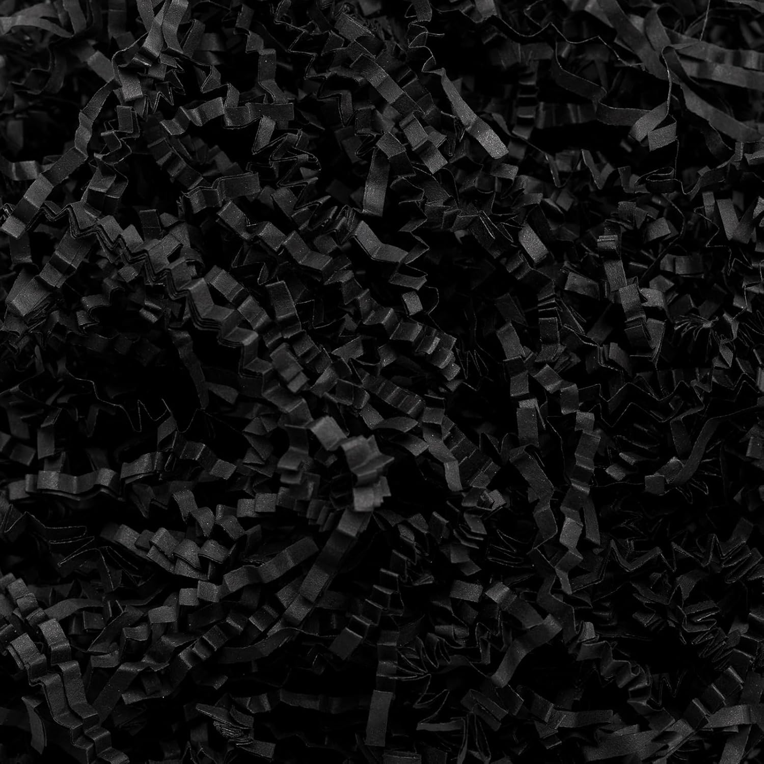 180g/0.4 Lb Black Crinkle Shredded Paper | Heavy-duty Crinkle Cut Confetti Filler For Gift Baskets, Boxes, Bags - Dark For Birthday Party Decorations, Holiday Wrapping, Multicolor-free Paper