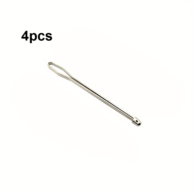 TEMU Lot de 4 passes-fils pour corde élastique à extrémité fermée, passe-ceinture pour pantalon, pince, outils auxiliaires, pince pour bande