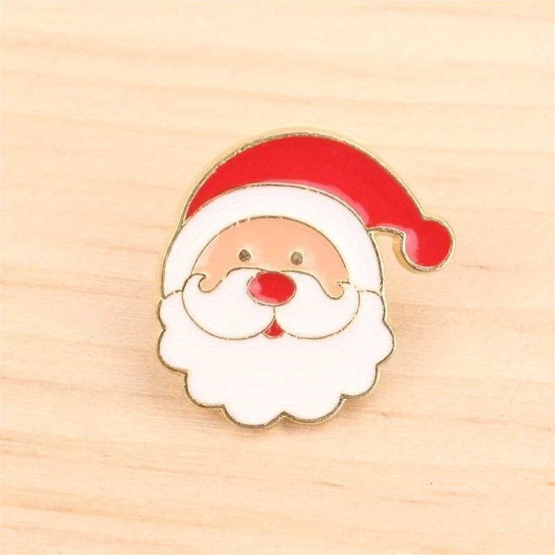 TEMU Un Broche de Esmalte de Santa Claus Divertido y Tierno con Aleación de Colorida y , como Regalo de Navidad para