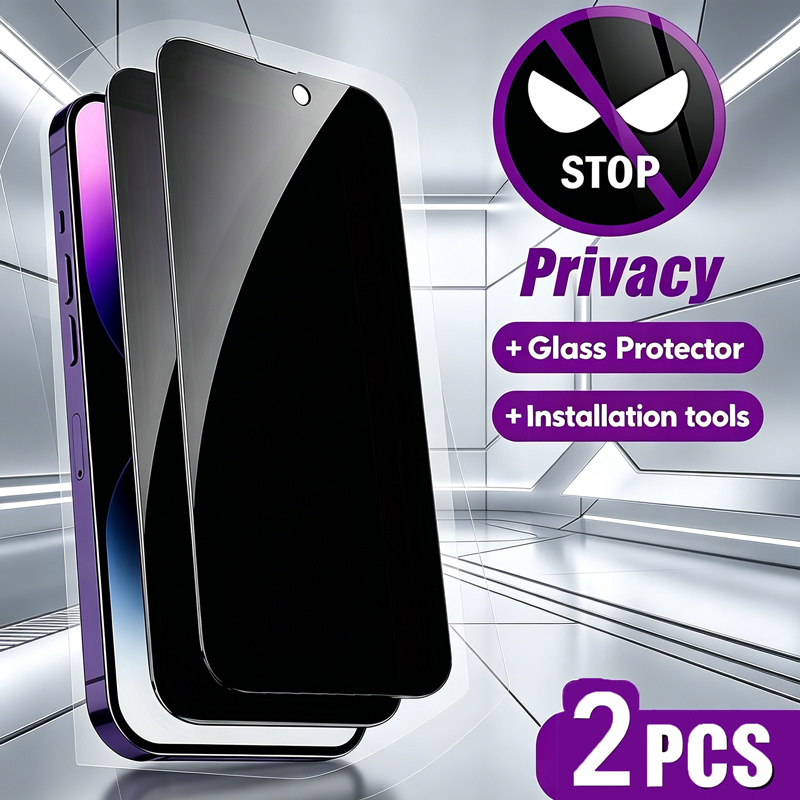 TEMU 2 шт. Захисне скло для Tecno Camon 16/16S/17/17P/17pro з боковим оглядом для конфіденційності, удароміцне та стійке до подряпин захисне скло для