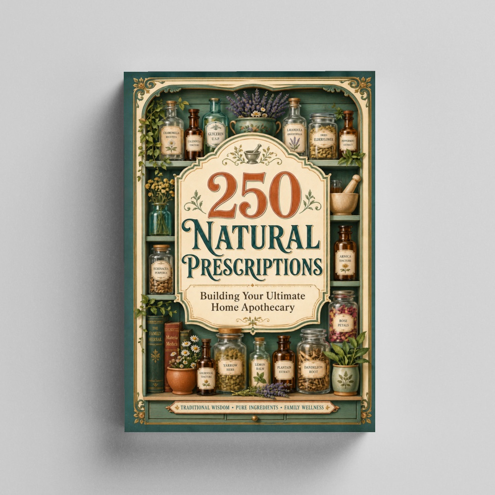 TEMU 250 Natural Prescriptions - Ultimate Home Apothecary Guide With Herbal Remedies, Traditional Wellness Recipes, Natural Ingredients, Botanical