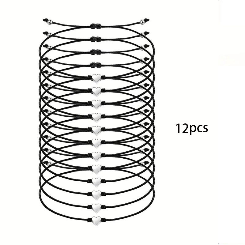 TEMU Bracciale a Cuore Intrecciato a , Accessorio Piccolo Regalo per , San Valentino, Amicizia, , Taglia Unica Adatta a Tutte della