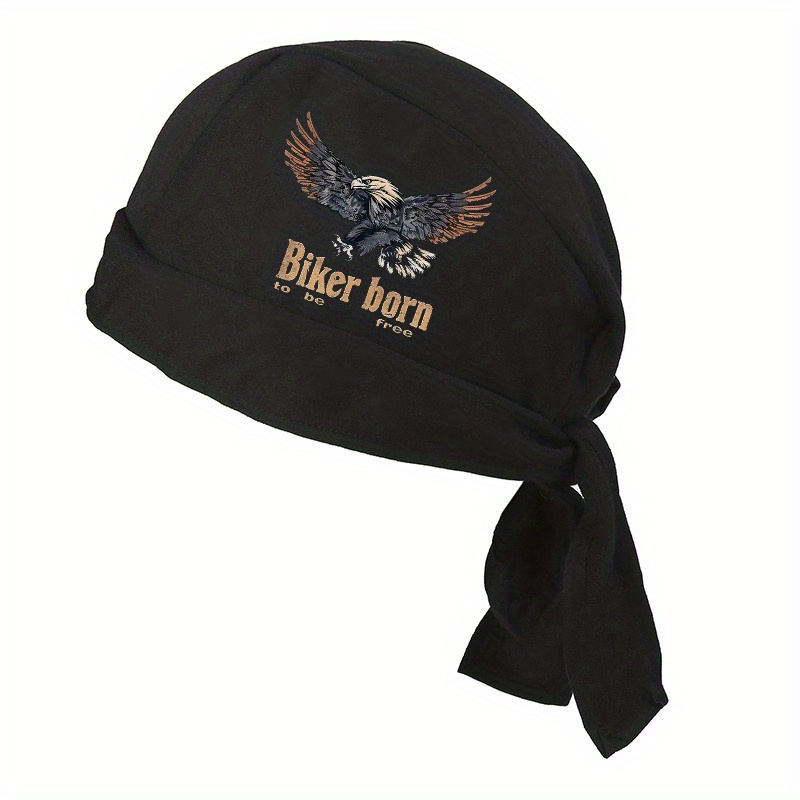 1pc Eagle Pattern Print Pirate Bandana, Breathable Quick Drying Running And Cycling Pirate Wrap