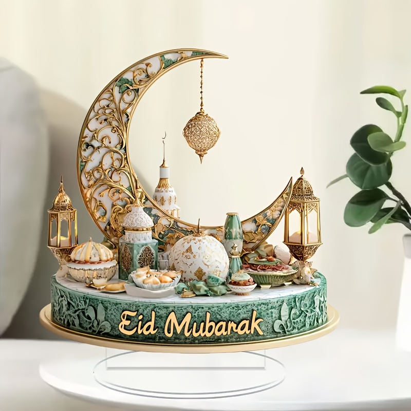 

2d Flat, Ramadan Acrylic Decoration-versatile 2d Display For Home, Office And Window | Ideal For Party And Desk Embellishment | Unique Holiday Gifts