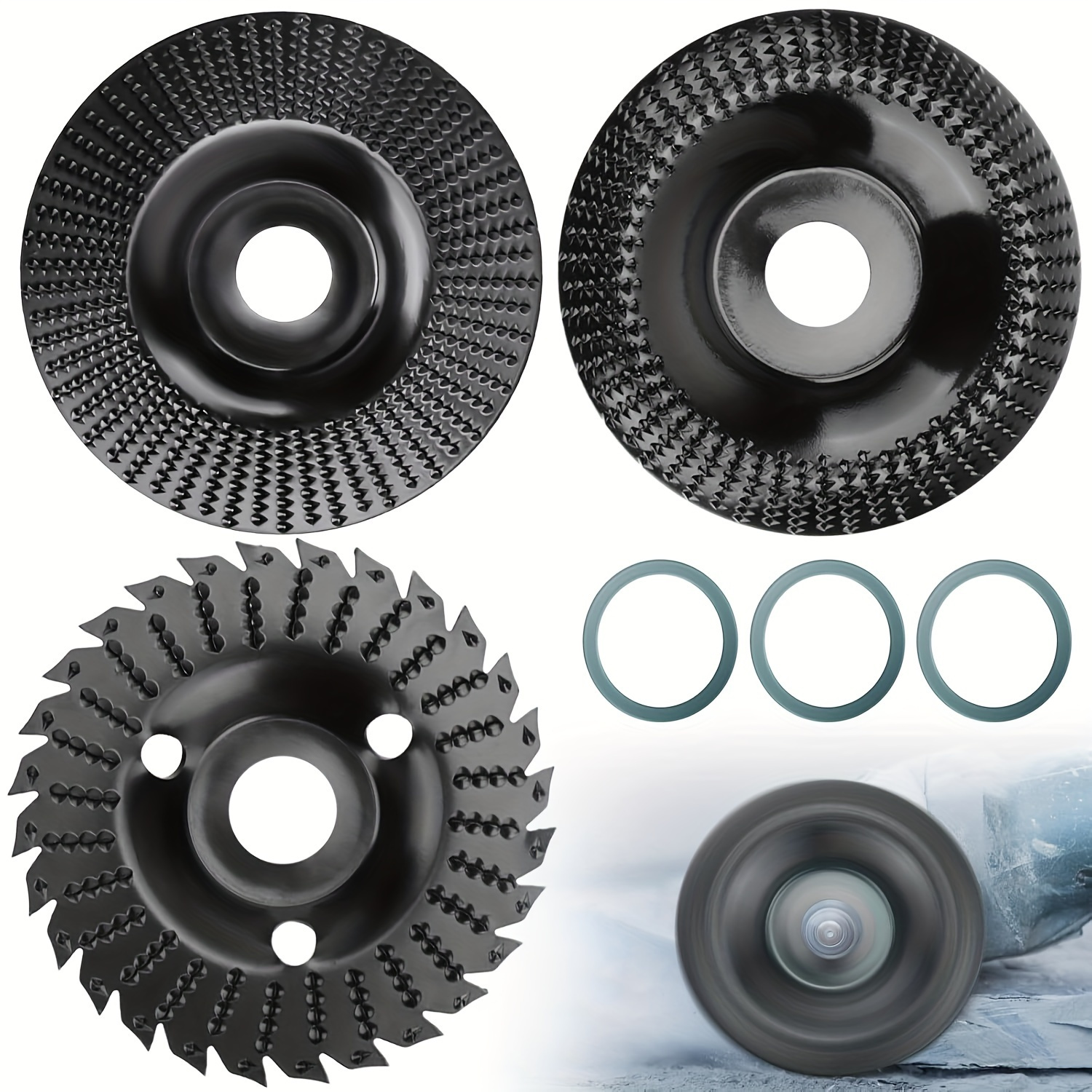 Disque à Bois 125mm Pour Meuleuse D'Angle - Râpe Et Sculpture - Compatible 22.22mm