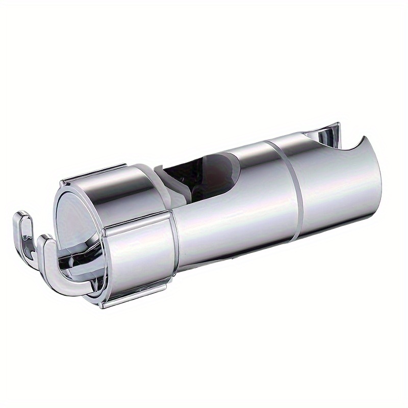 1pc Durable Chrome Shower Head Holder, 360° Rotatable, Stainless Steel With Abs Base, 18-25mm, Bathroom Shower Caddy Organizer Accessory