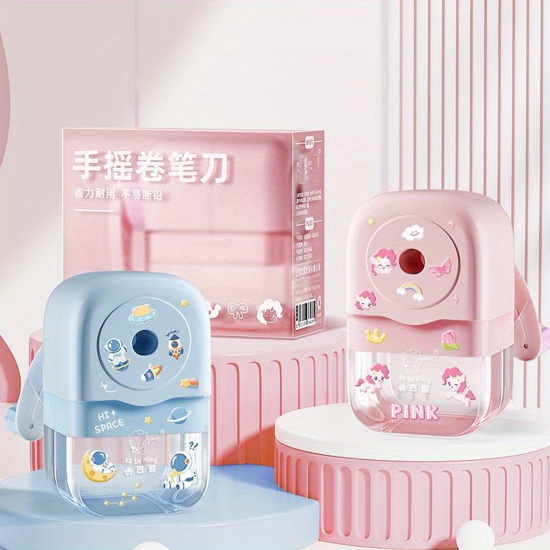 Multicolor Manual Pencil Sharpener with A Portable Design, Suitable for School, Home, and Office Use. It Is Also A Great Gift for Friends Who Love Drawing
