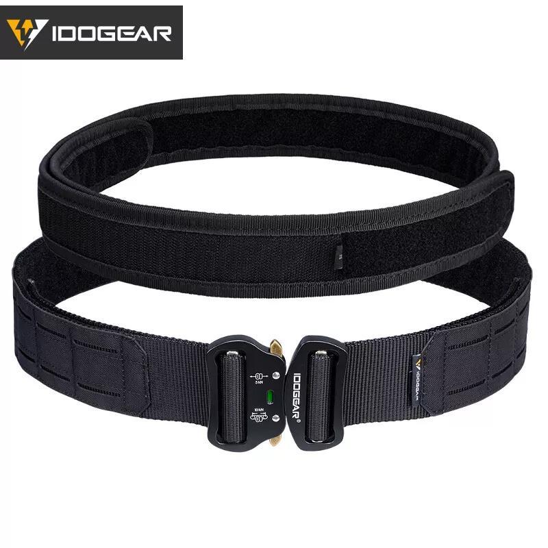 Idogear 2 Inch Tactical Belt Molle For Men With 1.75" Inner Belt Quick Release Metal Duty Belts