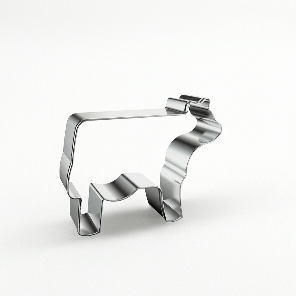 TEMU 1pc Cute Cow Cookie Cutter - Farm Animal Baking Tool, 430 Stainless Steel Material, Perfect For Making Cow-shaped, Farmhouse Kitchen Desserts,