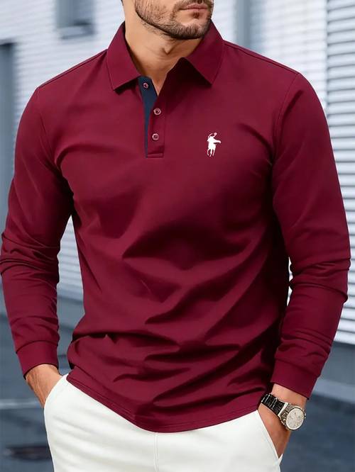 3412 2025 autumn and winter new long sleeve shirt creative easy round pattern print contrast fashionable and high end lapel top comfortable and breathable fabric anti wrinkle and anti pilling inner wear and outer wear