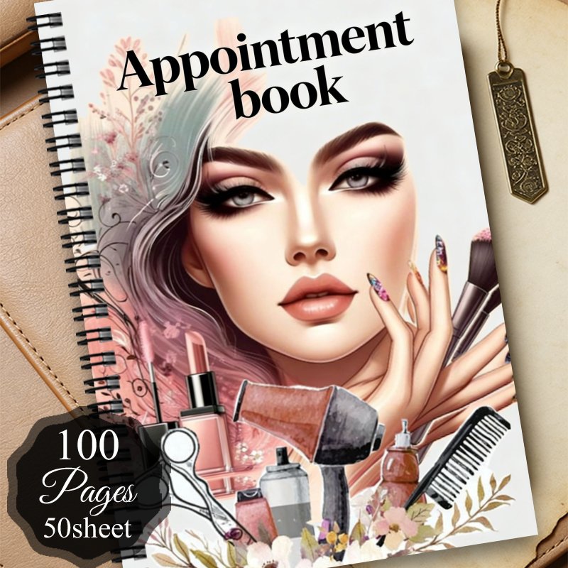 TEMU 1pc Aesthetic Appointment Book Spiral Notebook Travel Journal, Notepad, Client Appointment Management Schedule , Personal Organizer, For Various