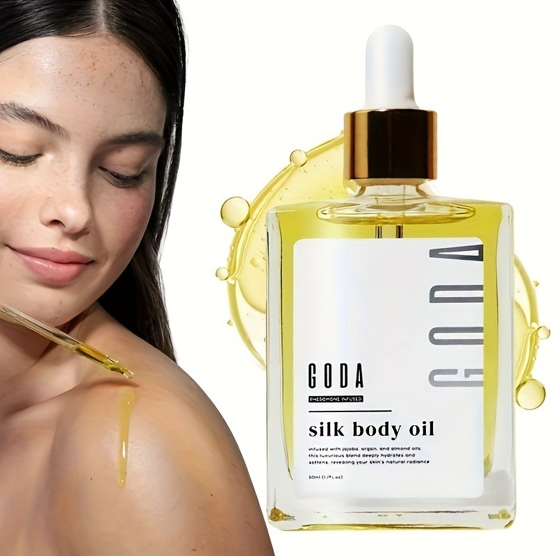 GODA 3-in-1 Pheromone Perfume and Body Oil | Long-lasting Moisturizing Light Beige Care, 24-Hour Nourishing, Oil-Free Formula Suitable for All Skin Types, Day and Night Use, Elegant Fragrance - Image 4