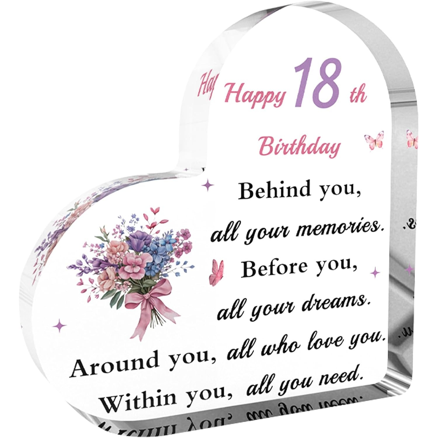 TEMU 2d Flat, 18th Birthday Gift For Girls - Gift For , Sisters, Girls, Adult Daughters, Nieces, , Girlfriends - 18th Birthday Gift For Women -