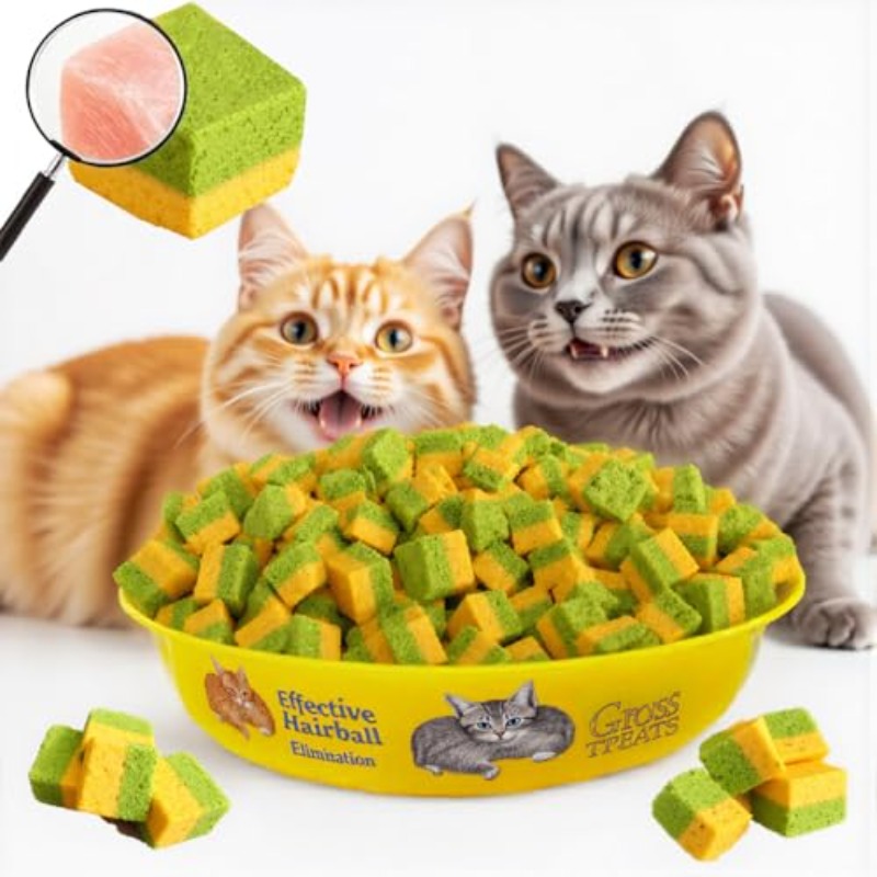 100g/3. 53oz Cats Grass Treats, Cat Toy Kitten Grass Pet Herb Stick Freeze Dried Kitty Food for Hairball Remove Teeth Cleaning Cats Consumable Kitty Lickable Chew Snack for Indoor