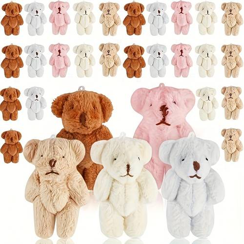 12pcs miniature jointed soft poseable tiny dolls with jointed joints cute collectible keychain charm for bag diy crafts favors 12pcs realistic moving legs