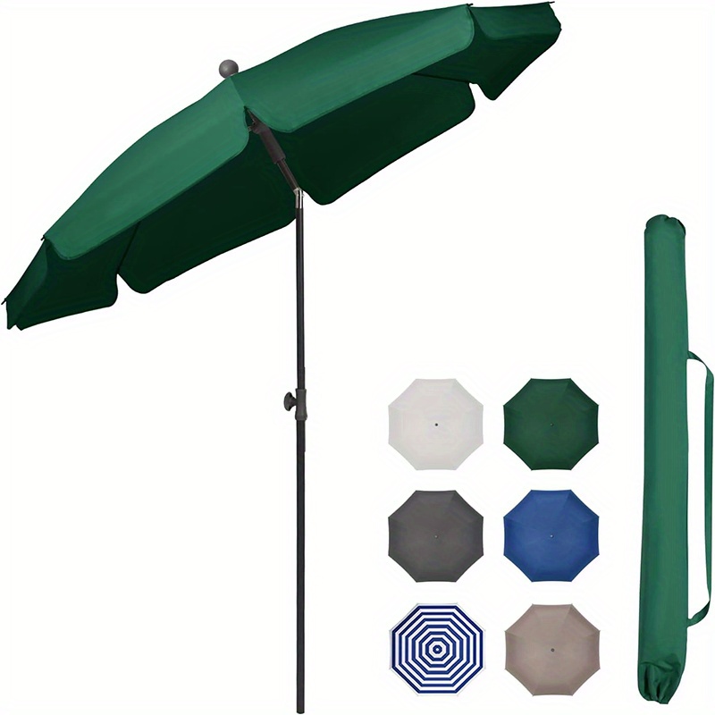 Image of Sun Umbrella Parasol Balcony 200cm With Protective Cover Parasol Beach For Balcony Garden & Terrace Tilt Angle And Height Adjustable Uv Protection Up To Upf 50+ Sun Protection