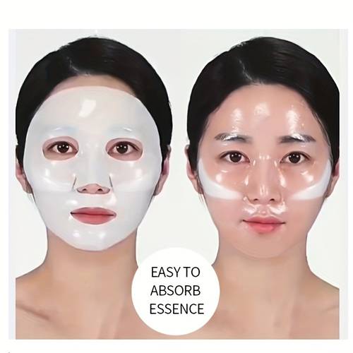 6pcs korean deep collagen physical lifting mask upper and lower face split collagen mask transparent collagen mask moisturizing and firming hypoallergenic formula suitable for all light beige tones perfect gift
