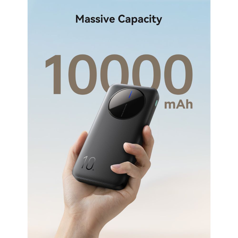 10000mah portable power bank dual usb and type c output 2 4a fast charging lightweight and airline safe