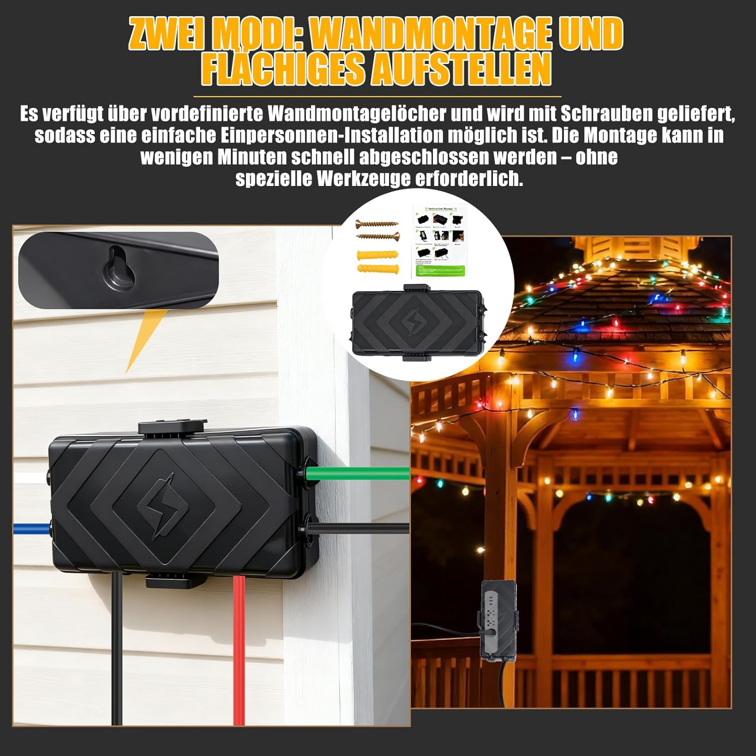 Medium Outdoor Electrical Box Weatherproof Connection Box