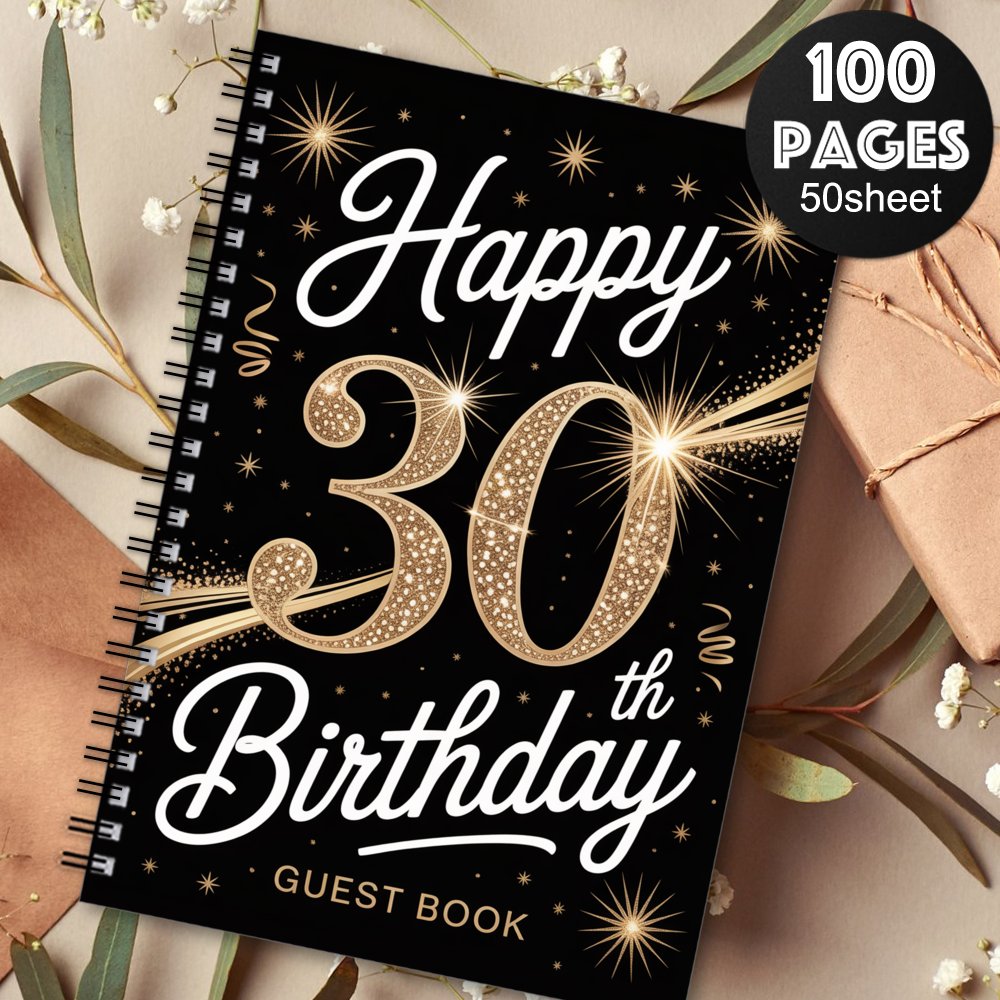 TEMU 1pc 'or esthétique pour fête d'anniversaire - Design enchanteur, très approprié pour les événements spéciaux, ' des invités pour la du 30e