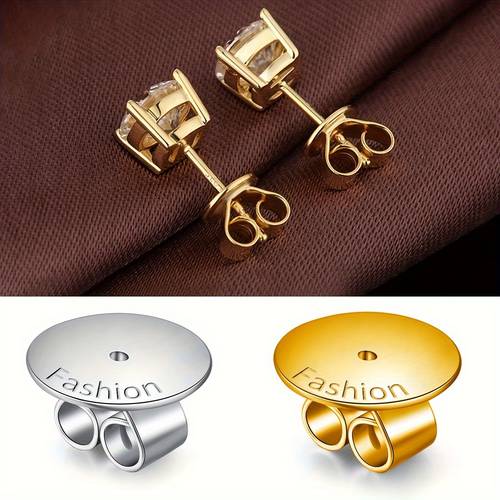 4 pack earring back replacements hypoallergenic safe back locks suitable earrings suitable drooping ears